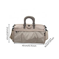 Zippered Compartments Travel Duffel Padded Handles Gym Duffel Bag Detachable Shoulder Strap Sports Travel Bag Multiple Pockets