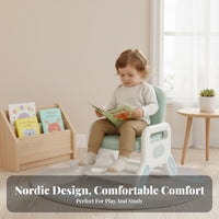High Back Support Adjustable Height child's Chair Ergonomic Design Adjustable Toddler Chair Sturdy & Stable kids' Furniture Easy to Clean for Children, Toddlers, Reading, Studying, Nursery, Playroom