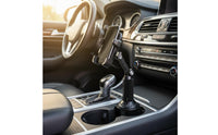 Car Cup Holder with Tray Multifunctional Car Cup Holder with Phone Mount Matte Black for Adventure Drivers