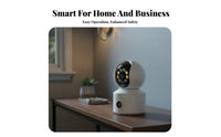 Twin Lens Detection Unit AI Human Tracking Twin Screen Observation Camera Interactive Audio Observation System Display for Parents, Seniors, Home
