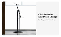 Floor Poster Stand Floor Standing Poster Display Stable Foundation Marketing Display Stand for Businesses, Shopping Mall, Retail Store, Exhibition