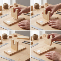 Thickened Hot Melt Glue Gun Stand with Heat Insulation Pad