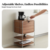 Layered Drawer Cabinet mid-1900smid-1900sera Modern Design Multi-Compartment Cabinet Space-Saving Home Storage for Families, Renters, Kitchen, Entryway, Bedroom