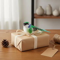 8 Pieces Compact Size Clip-Attached Fake Bird Lightweight Feather Bird Ornament Reusable for Christmas Tree
