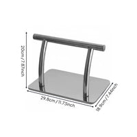 Salon Chair Footrest Stainless Steel Barber Chair Footrest Floor Standing Foot Support for Barbershop