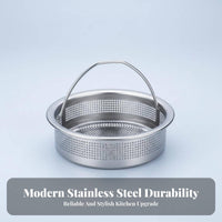 Stainless Steel Sink Strainer Fast Draining Kitchen Sink Drain Basket Stainless Steel Food Catcher Rustproof Easy to Clean