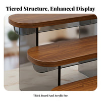 Surprise Box Organizer Space Saving Figurine Display Riser 4 Tier Acrylic Display Riser Stable Framework Desktop Collection Rack