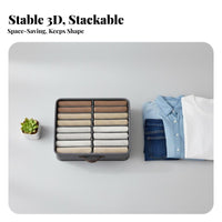 Compartment Clothes Box Double Row Layvisible 9compartment Clothing Sorter Space Saving