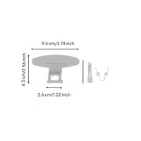 4 Pieces Plastic and Metal Front-Load Washer Latch Assembly Simple Functional Washing Machine Door Lock Handle