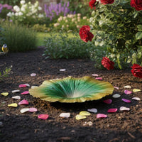 Decorative Flower-Shaped Feeding Dish Vibrant Colors Bird Feeder Weather-Resistant Garden Supply Easy to Clean for Nature Lovers, Gardeners, Homeowners, Courtyard, Patio, Backyard, Yard