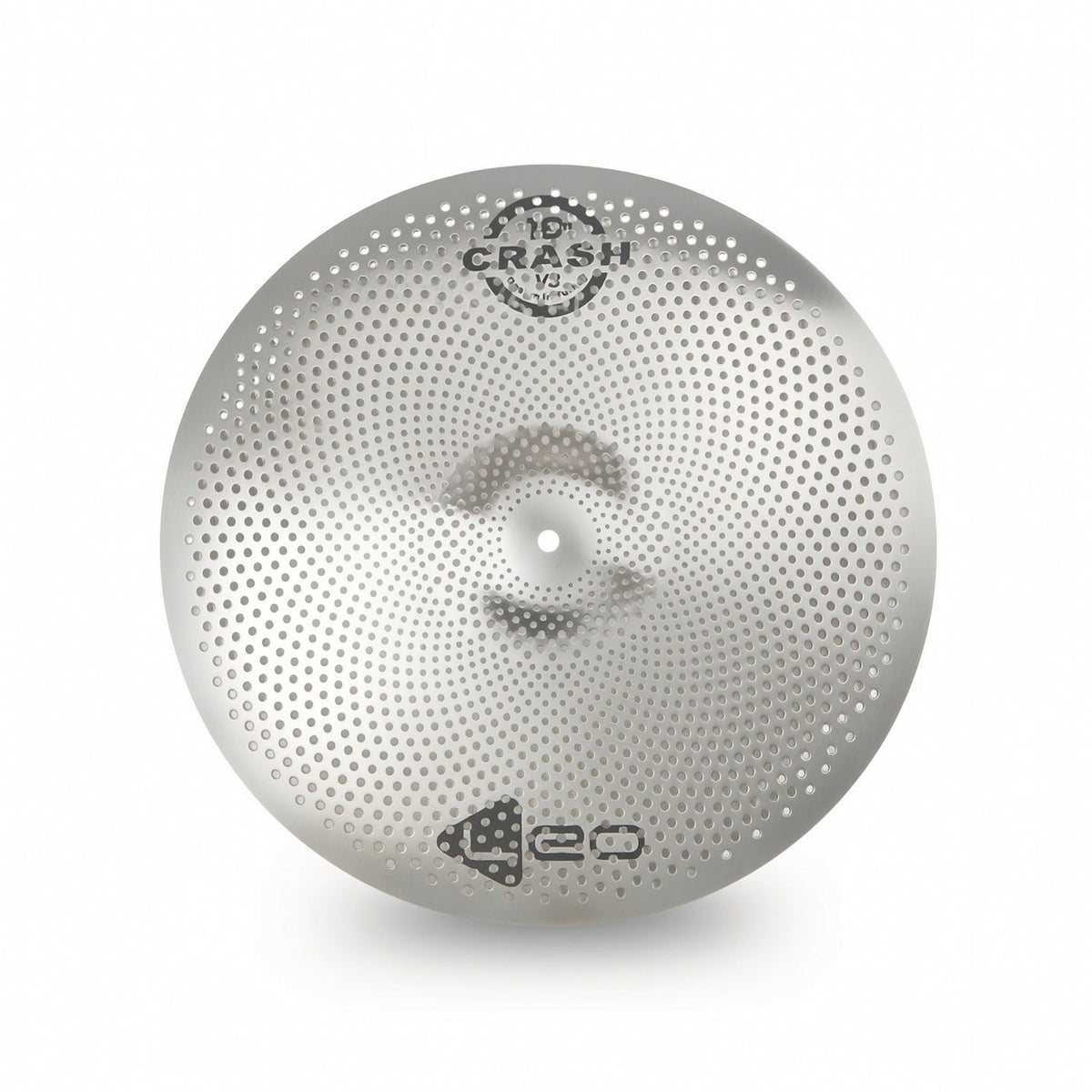 Low Volume Cymbal Silver Silent Practice Cymbal Cymbals Polished Portable for Drummers, Apartment, Rehearsal