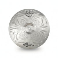 Low Volume Cymbal Silver Silent Practice Cymbal Cymbals Polished Portable for Drummers, Apartment, Rehearsal