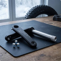 Aluminum Alloy Wide-Tire Bike Crankset Threaded Bolt Holes Winter Bike Crankset Included Bolts