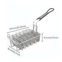 Taco Shell Fryer Basket Stainless Steel Taco Fryer Basket Wire Frame Deep Fry for Chefs, Commercial Kitchen