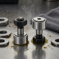 Needle Roller Cam Follower Silver and Black Cam Follower Bearing Stud Mounted Roller Bearing Corrosion Resistant