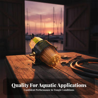 10 Micron Filtration Outboard Engine Fuel Water Separator Transparent Collection Bowl UF-10K Long-Lasting Construction Boat Engine Water Separator Easy Installation for Boaters, DIY Enthusiasts, Yachts, Boats