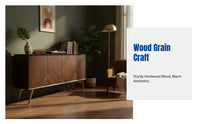 Hardwood Sideboard, Entryway Storage Cabinet, Modern Minimalist Console, Vintage Hallway Furniture