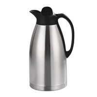 Stainless Steel Insulated Kettle Brushed Kettle with Antianti-Spill Spout Leakproof Thermal Carafe Sturdy for Office