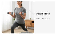2 Pieces Compact Design Lightweight Dumbbell Long-Lasting Dumbbell Set Non-Slip Grip Neoprene Coated Hand Weights Ergonomic Handle for Women, Beginners, Kids, Home Workout, Aerobics