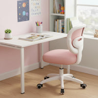 Height Adjustable Study Chair Ergonomic Design children's Furniture weight-activated automaticLocking casters Desk Seat Split spine supportrest for Students, Kids 6-12, Parents, studying, Bedroom, Home, Playroom