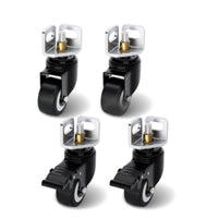 4 Pieces Angle-Angle-Steel Wheel Bracket Easy to Install L-Bracket Casters Heavy Duty Caster Wheel for Garage