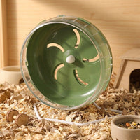 Hamster Wheel with Stand, Silent Running Wheel for Hamster Exercise, Quiet Syrian Hamster Running Surface, Small Pet Toy Gear