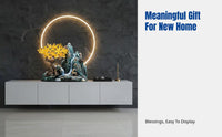 Modern Oriental Flowing Peak Resin Decoration, Home Decor for Living Room, Entryway, Study, Tea Table, TV Cabinet