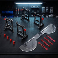 RC Car Alignment Gauge Adjustable RC Chassis Tuning Setup Gauge Multi-Functional for Workbench