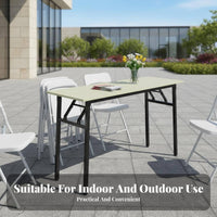 Foldable Design Foldable Training Table Portable Narrow Seminar Desk Space-Saving Utility Furniture Multi-Purpose for outsideice Workers, Event Organizers, Conference Room, Classrooms, Events, Convention Centers