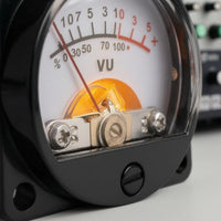 Warm Backlight Panel Mounted VU Meter Clear Cover Analog VU Meter Square Front Plate