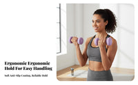 2 Pieces Fixed-Weight Dumbbell Pair firm-solid center Construction for Home Gym, Adults