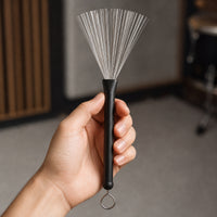 Wire Drum Brush Drum Brush with Metal Wire Flexible Percussion Brushes for Jazz Instrumentalists, Percussionists, Rehearsals