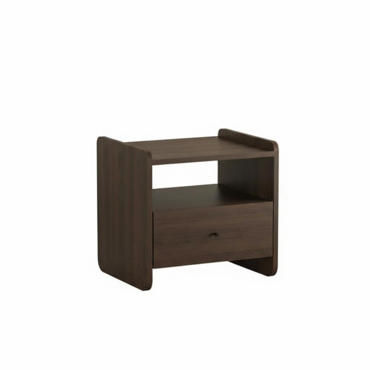 Light Luxury design 2-Tier Transparent Stand Space-Saving Nightstand Minimalist Design Household Furniture Easy to Clean for Apartment Dwellers, Homeowners, Students, Bedroom, Small Spaces, Living Room, Office