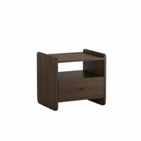 Light Luxury design 2-Tier Transparent Stand Space-Saving Nightstand Minimalist Design Household Furniture Easy to Clean for Apartment Dwellers, Homeowners, Students, Bedroom, Small Spaces, Living Room, Office