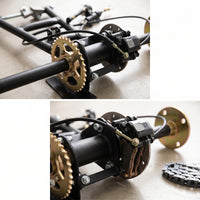 Rear Axle Modification Kit DIY Rear Axle Assembly Kit Heavy Duty for Builds