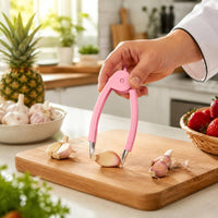 Garlic Clove Peeling Tool Clamp Design Handheld Garlic Peeling Tool Curved
