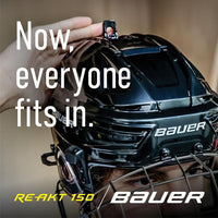 官方正品鲍尔冰球头盔 bauer re-akt 150冰球头盔四面可调节不夹