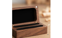 rings Box Wooden rings Box with Slots Hinged Display Case for Couples, Brides