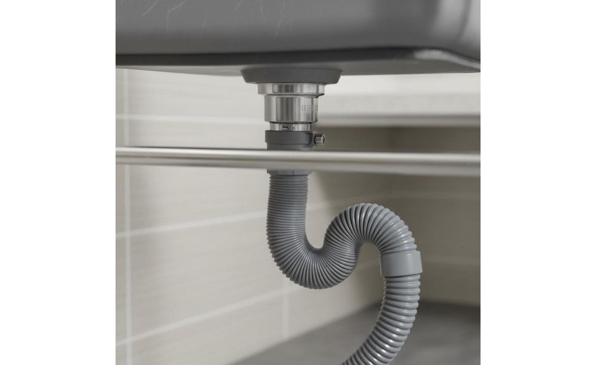 Freestanding Design Stainless Steel Kitchen Sink with Stand Rust-Proof Stainless Steel Sink with Stand Easy to Clean Portable Wash Station Brushed Finish for Workshop