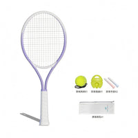 27-Inch Single Player Tennis Practice Racket Round Head Solo Tennis Practice Racket Wrapped Handle Solo Practice Racket Anti-Slip Grips for Beginners