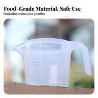 Measurement Markings 1000ml Plant Waterer Clear Measurements Plastic Watering Pitcher Ergonomic Handle for Homeowners, Garden, Greenhouse