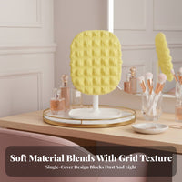 Makeup Mirror Light Screen Blocking Round Mirror Dust Cover Dustproof Household Textile for Dressing Table, Bedroom, Washroom