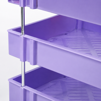 Stackable Document Tray Office, 3-Tier Desk Organizer, 33 x 26 cm Stackable Compartments, for Home Office & Students