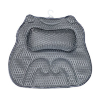 Supportive Cat Bath Pillow Mesh Bath Pillow with Hook Breathable Quick-Drying for Adults, Home Spa