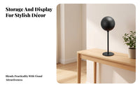Helmet Display Rack Spherical Top Freestanding Helmet Holder Stand Matte Finish for Tabletop