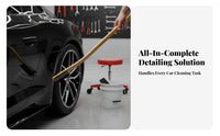 Long Handle Wheel Brush Sturdy Fibers S Long Handle Tire Brush Gentle on Finishes for Professional Car Care Specialists, Vehicle Maintenance, Garage