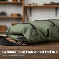 Waterproof Roll-up Tool Bag Long-Lasting Roll up Tool Bag 600D Oxford Material for Repair Technicians, Handymen, Workshop, Garage