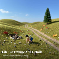 1:64 Scale Figure Photography Prop Miniature Camping Person Lifelike