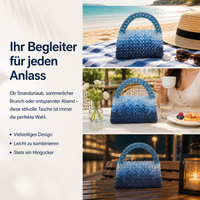 High-quality handbag, fashionable acrylic box bag 22x10x5cm, versatile handmade crossbody bag for evening & parties