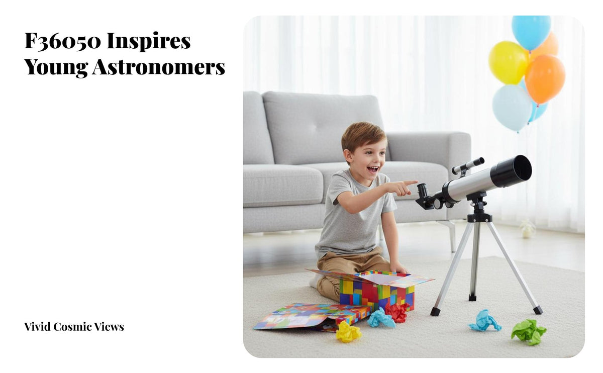 children's Telescope with Tripod High Magnification Kids Stargazing Telescope Set Easy to Assemble for Beginners, Night Sky Viewing, Outdoor, Backyard